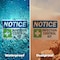 Signmission Infection Control Kit Sign With Symbol, 14 in W x Rectangle, Vinyl Decal OS-2PACK-NS-D-1014-L-13698 - alternate 6